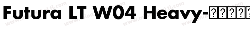Futura LT W04 Heavy字体转换